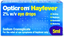 Opticrom Hayfever Eye Drops 2% w/v 5ml