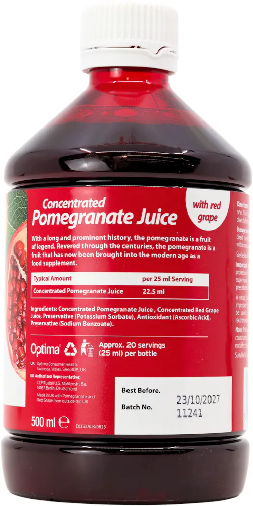 Optima Concentrated Pomegranate Juice 500ml - 2