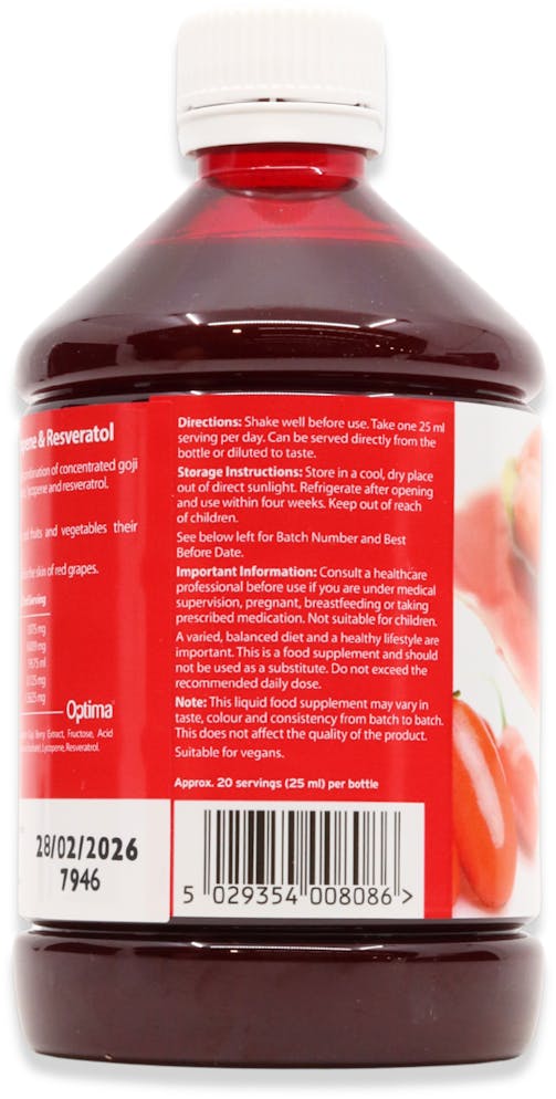 Optima Goji Juice 500ml - 3