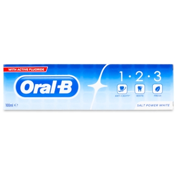 Oral-B 1-2-3 Salt Power White Toothpaste 100ml