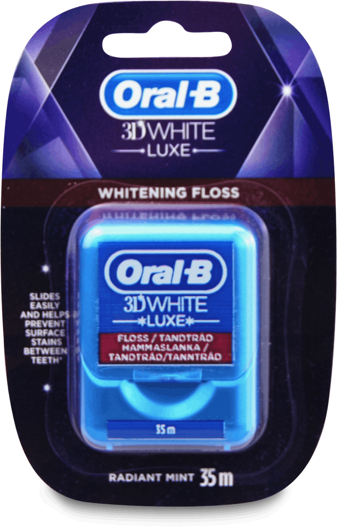 Oral-B 3Dwhite Luxe Whitening Dental Floss 35M | Medino