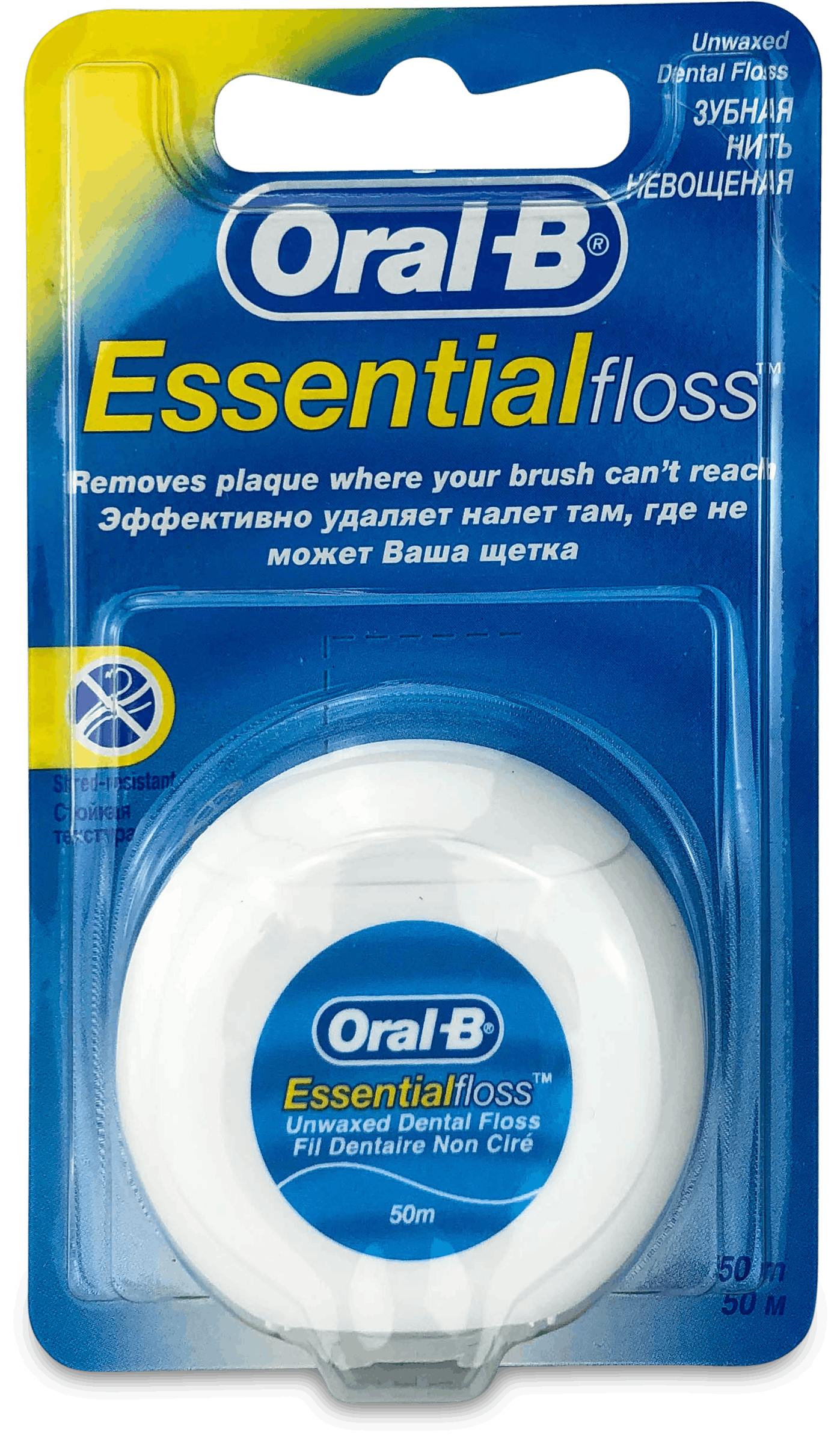 Buy Oral-B Essential Dental Floss Unwaxed Unflavoured 50m | Medino