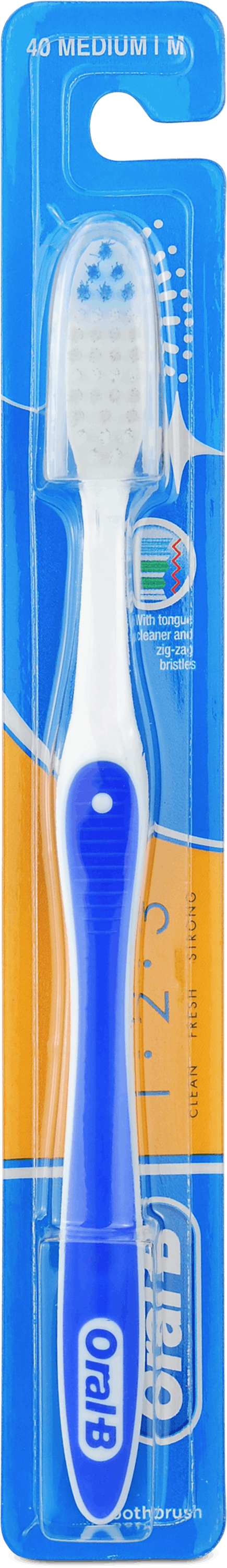 Oral-B Medium Toothbrush With Cap 1 Pack | Medino