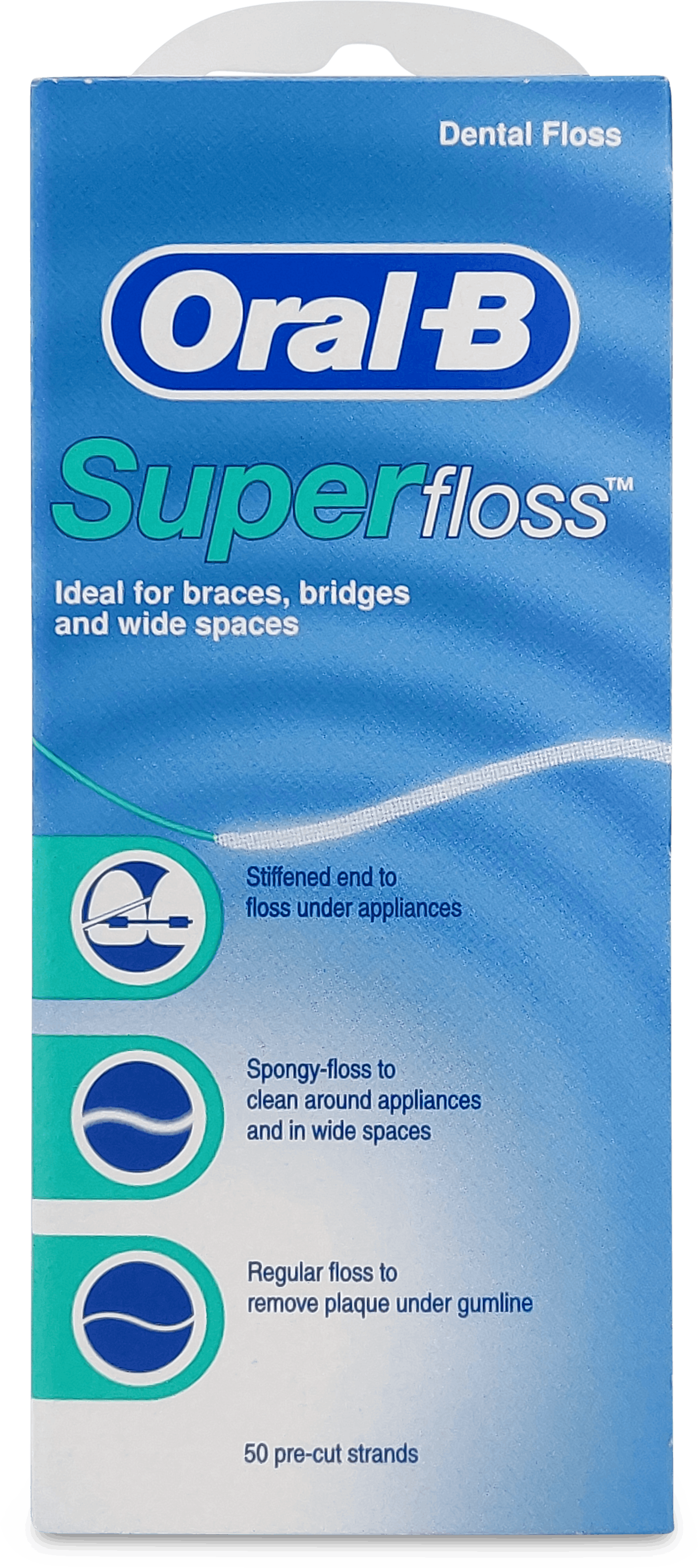 Oral-B Super Floss Pre-Cut 50 Pack | Medino