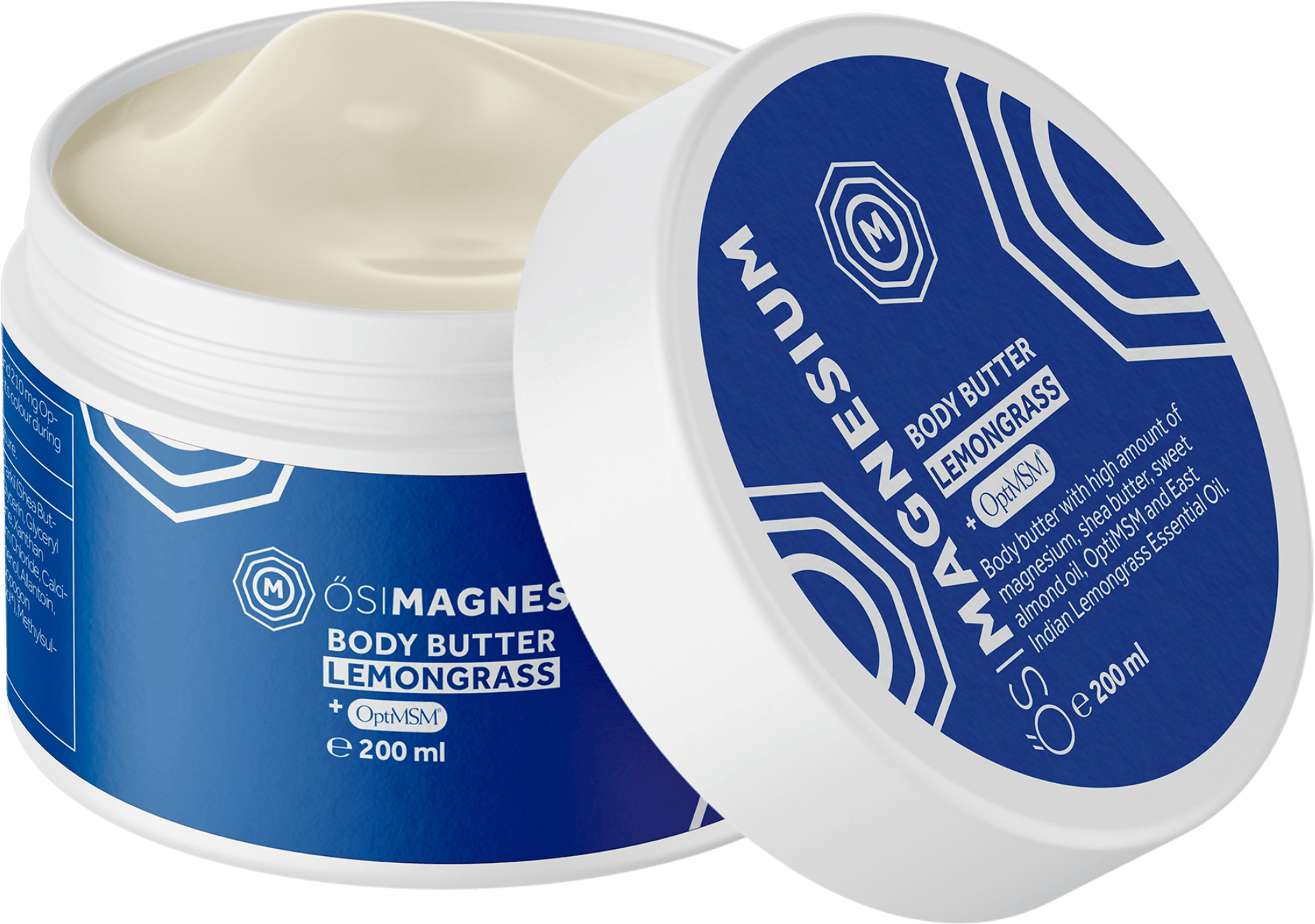 Osi Magnesium Body Butter + OptiMSM Lemongrass 200ml