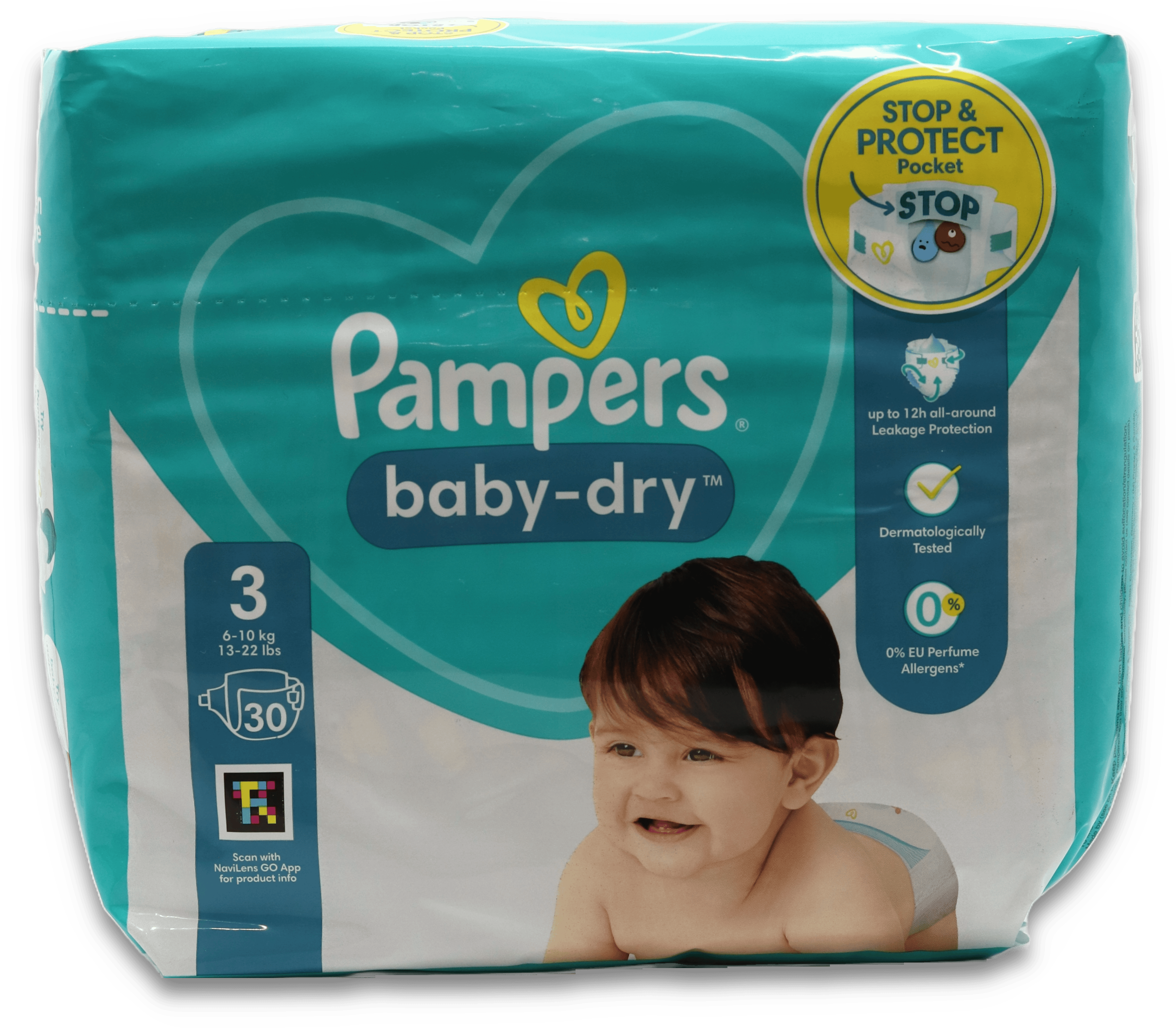 Pampers Baby Dry Nappies Size 3 30 Pack