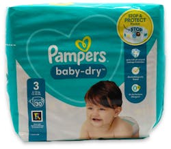 Pampers Baby Dry Nappies Size 3 30 Pack