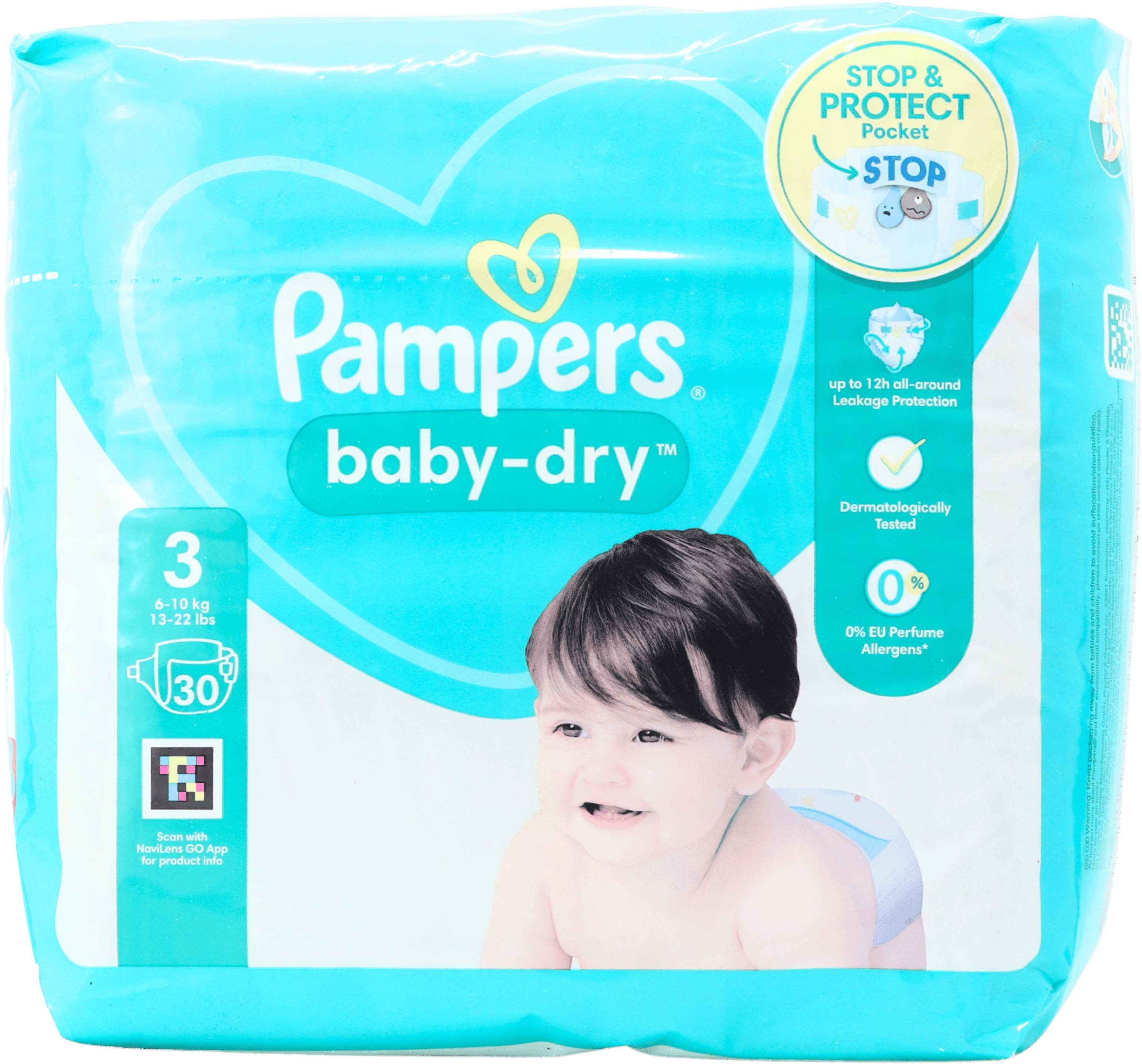 Pampers Baby Dry Nappies Size 3 30 Pack