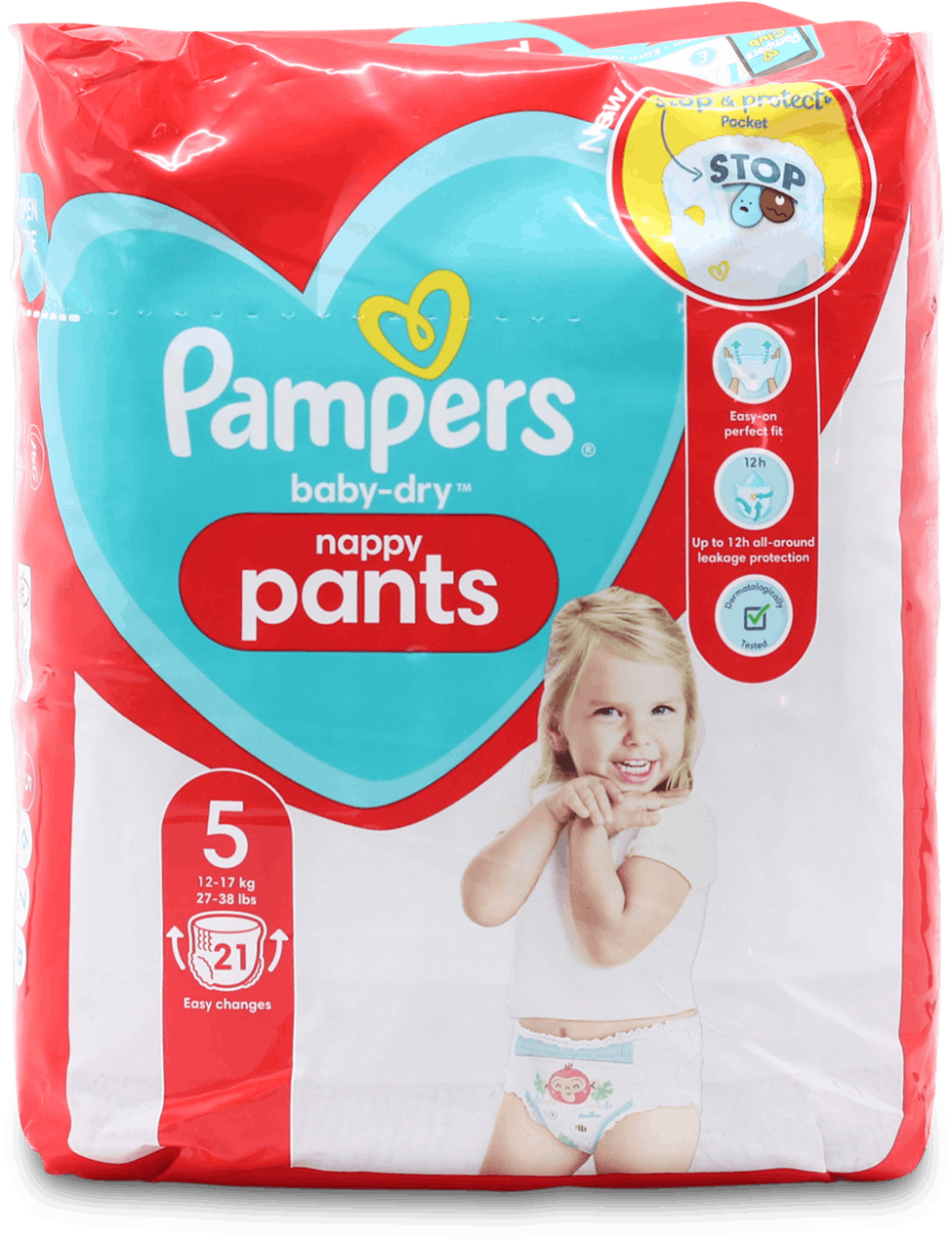 Pampers Baby-Dry Nappy Pants Size 6 Pants Jumbo + Pack | Morrisons