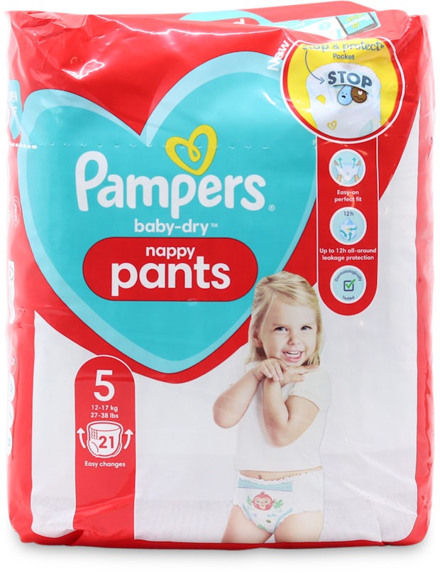 Pampers Baby Dry Pants Size Nappies 21 Pack medino