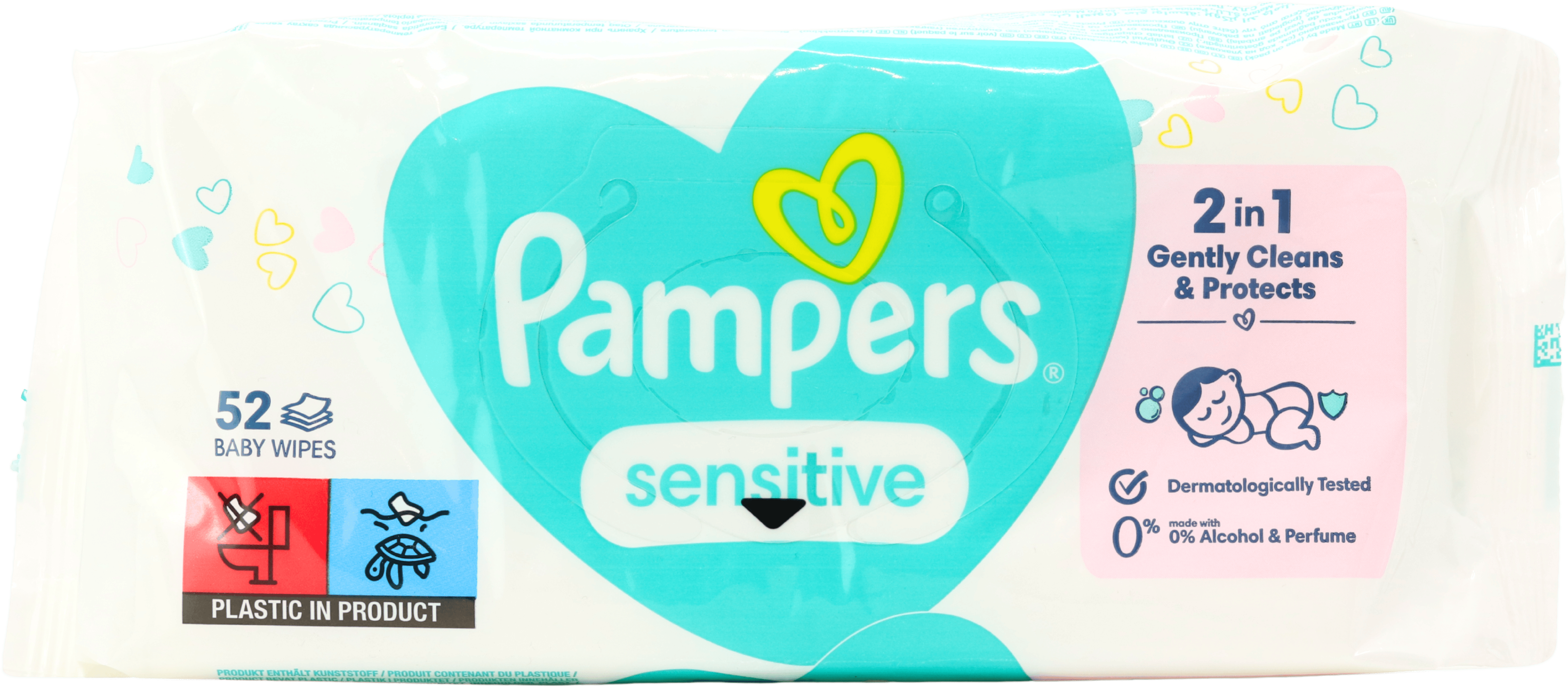 Pampers Sensitive Fragrance Free 52 Baby Wipes