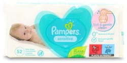 Pampers Sensitive Fragrance Free 52 Baby Wipes