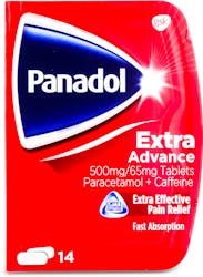 Panadol Extra Advance 500mg/65mg 14 Tablets