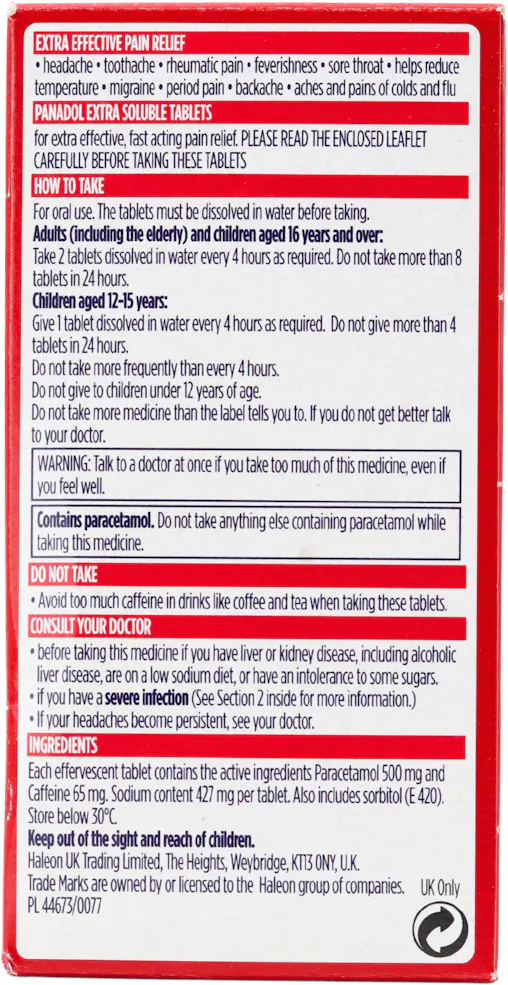 Panadol Extra Soluble 24 Tablets - 2