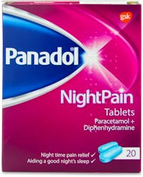 Panadol Nightpain Tablets 20 Tablets