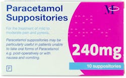 Paracetamol 240mg 10 Suppositories
