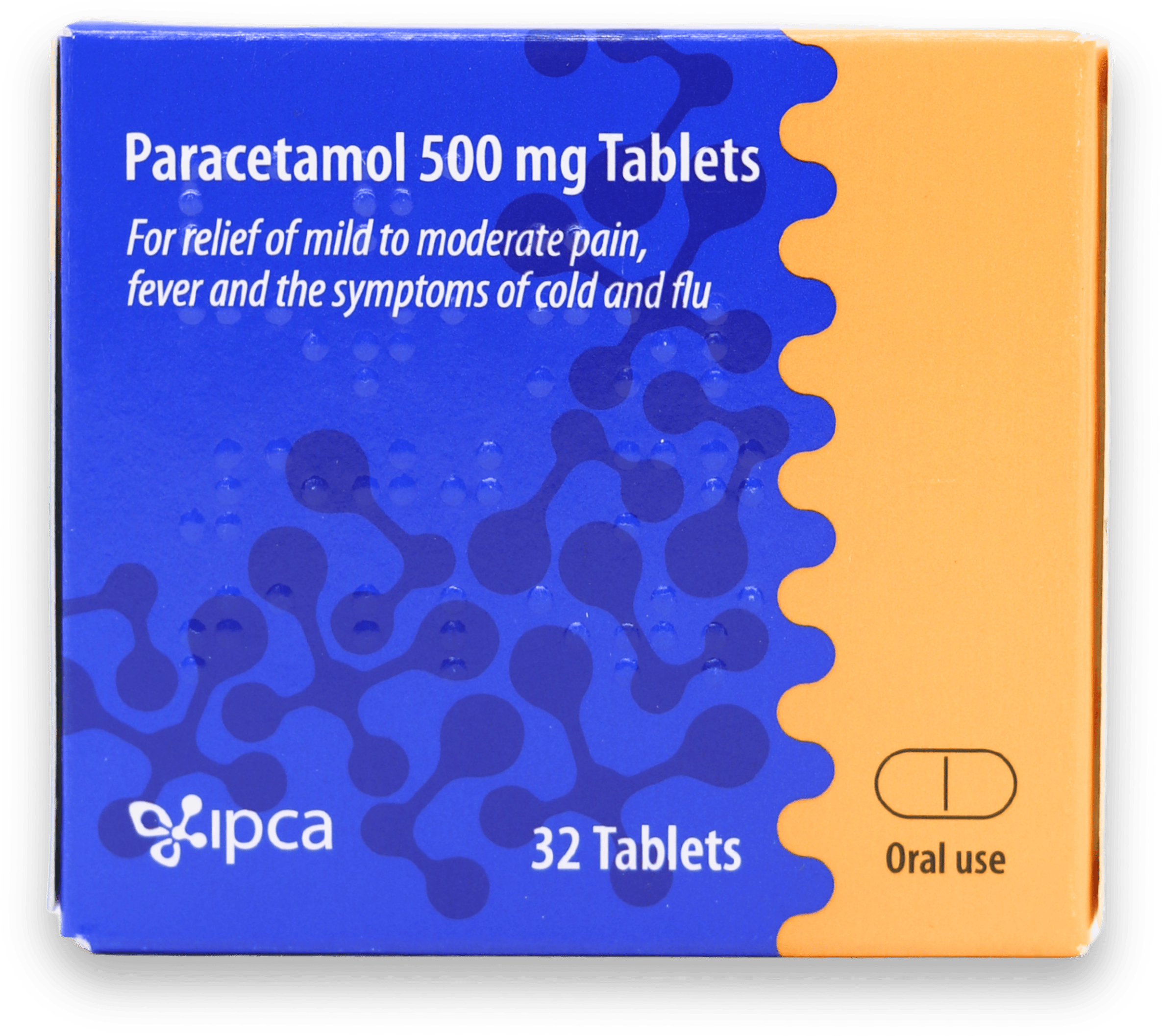 Ipca Paracetamol 500mg 32 Tablets