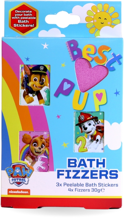 Paw Patrol Bath Fizzers Gift Set (4 x 30g 3 x Stickers)