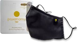 Paxonomy Washable High Filtration Face Mask Black with Pouch