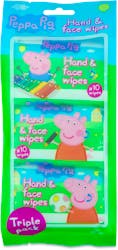 Peppa Pig Hand & Face Wipes 3 x 10 Pack