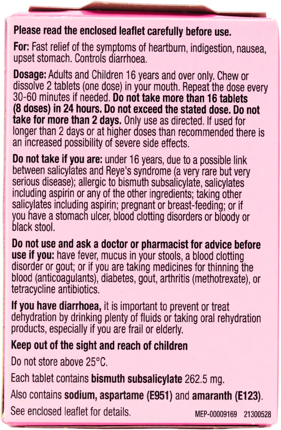 Pepto-Bismol Chewable Tablets 24 Pack - 2