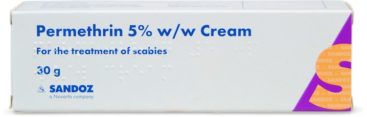 Scabies Treatment - Sandoz Permethrin 5% Cream 30g
