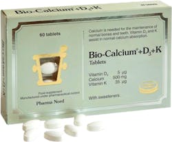 Pharma Nord Bio-Calcium +D3+K1+K2 500mg 60 tablets