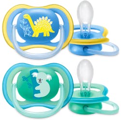 Philips Avent Ultra Air Soother 18 Months+ Blue 2 Pack