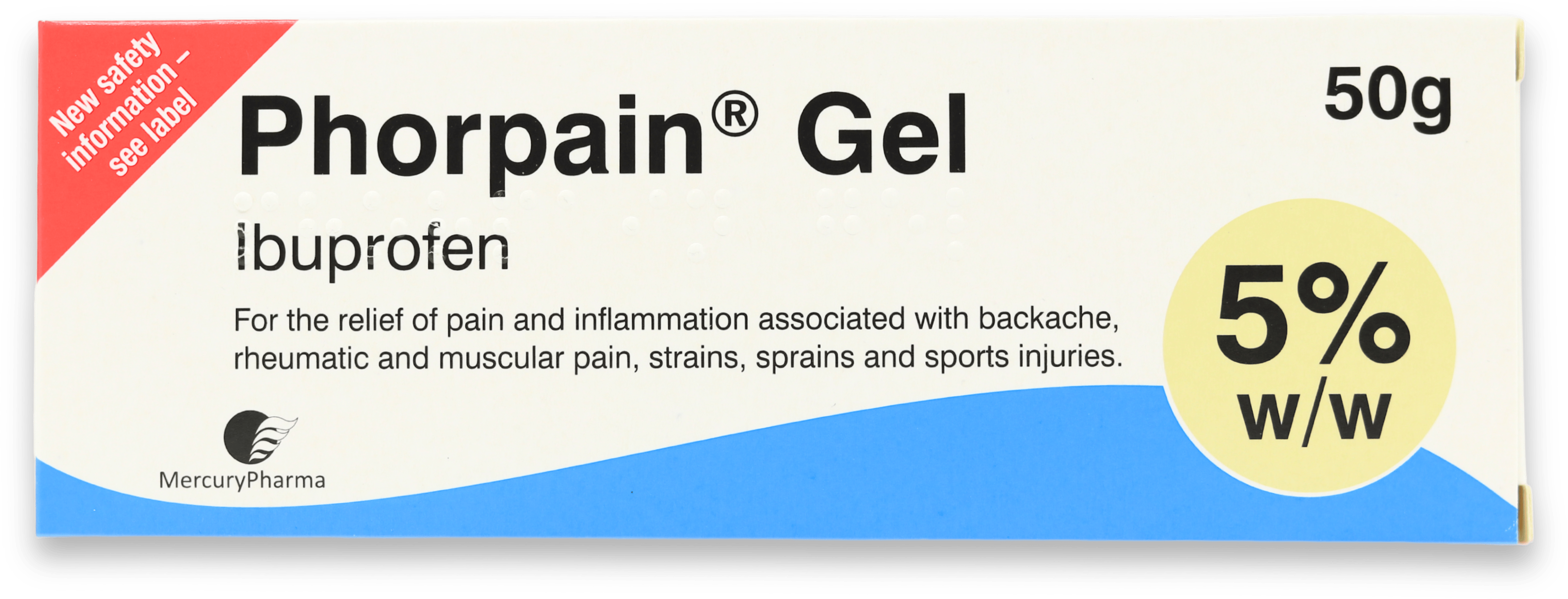 Phorpain Ibuprofen 5% w/w Gel 50g