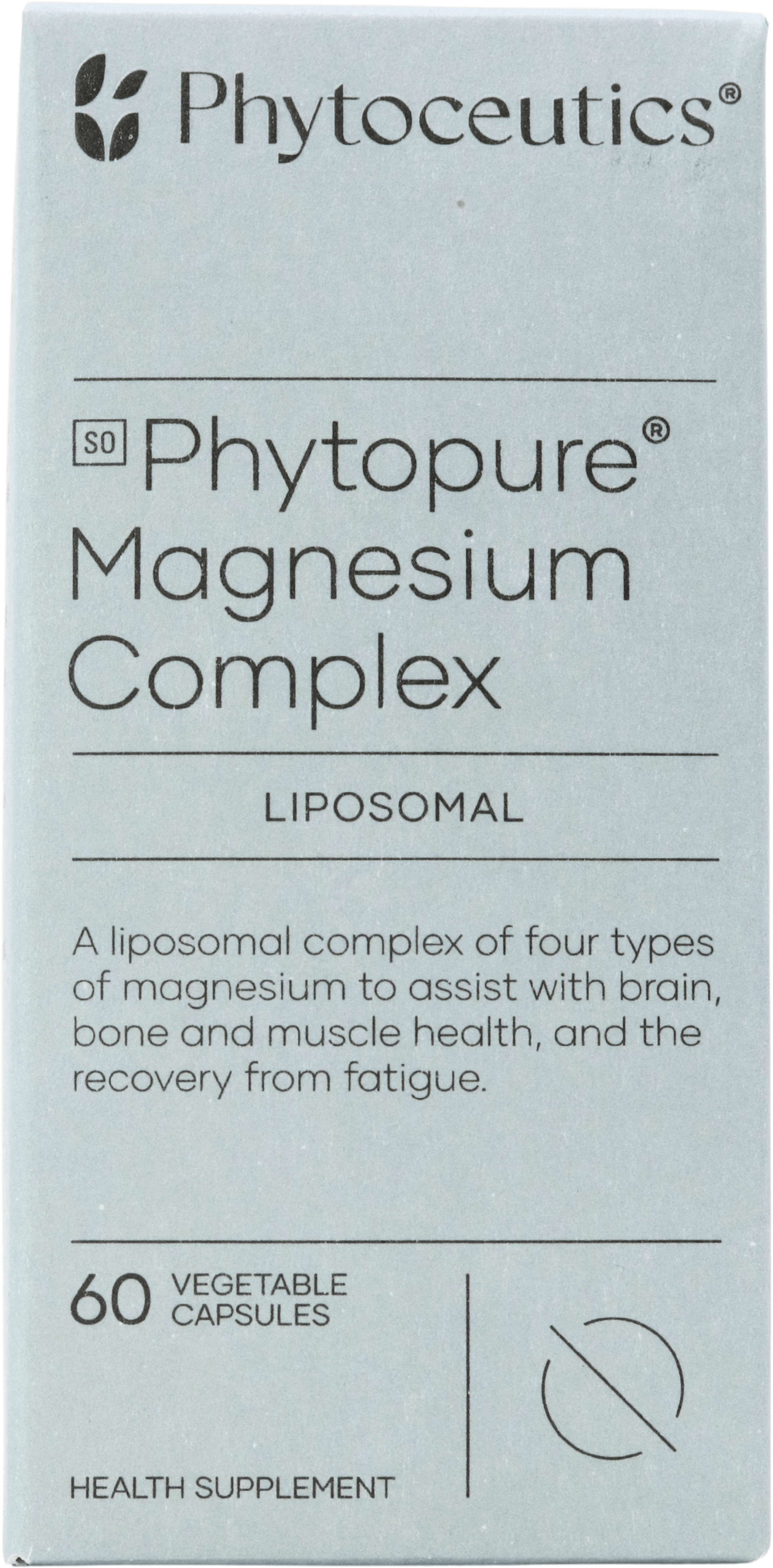 Phytoceutics Phytopure Magnesium Complex Liposomal 60 Vegicaps