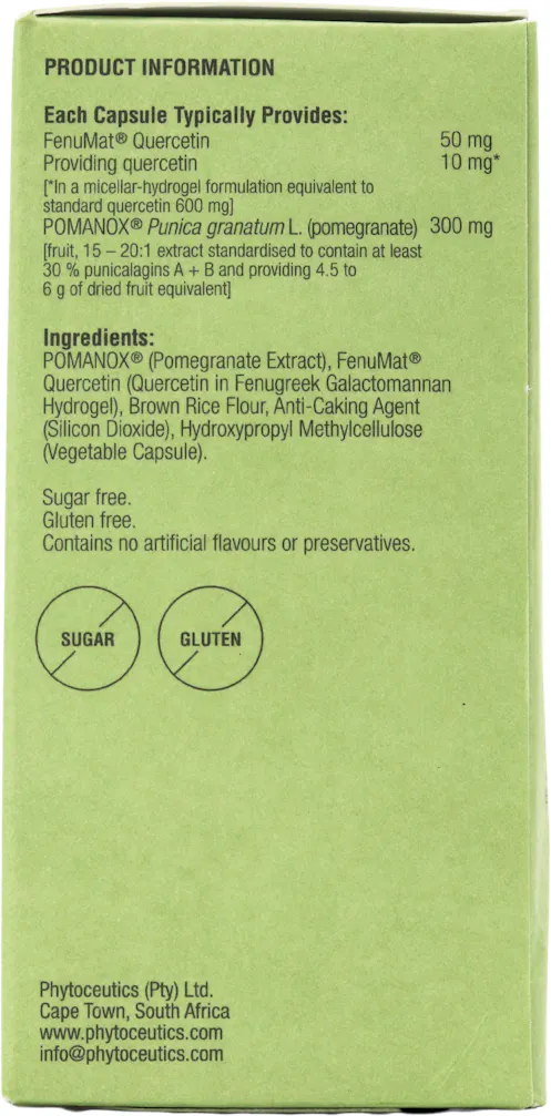 Phytoceutics Phytopure Quercetin with Pomegranate 30 Vegicaps - 2