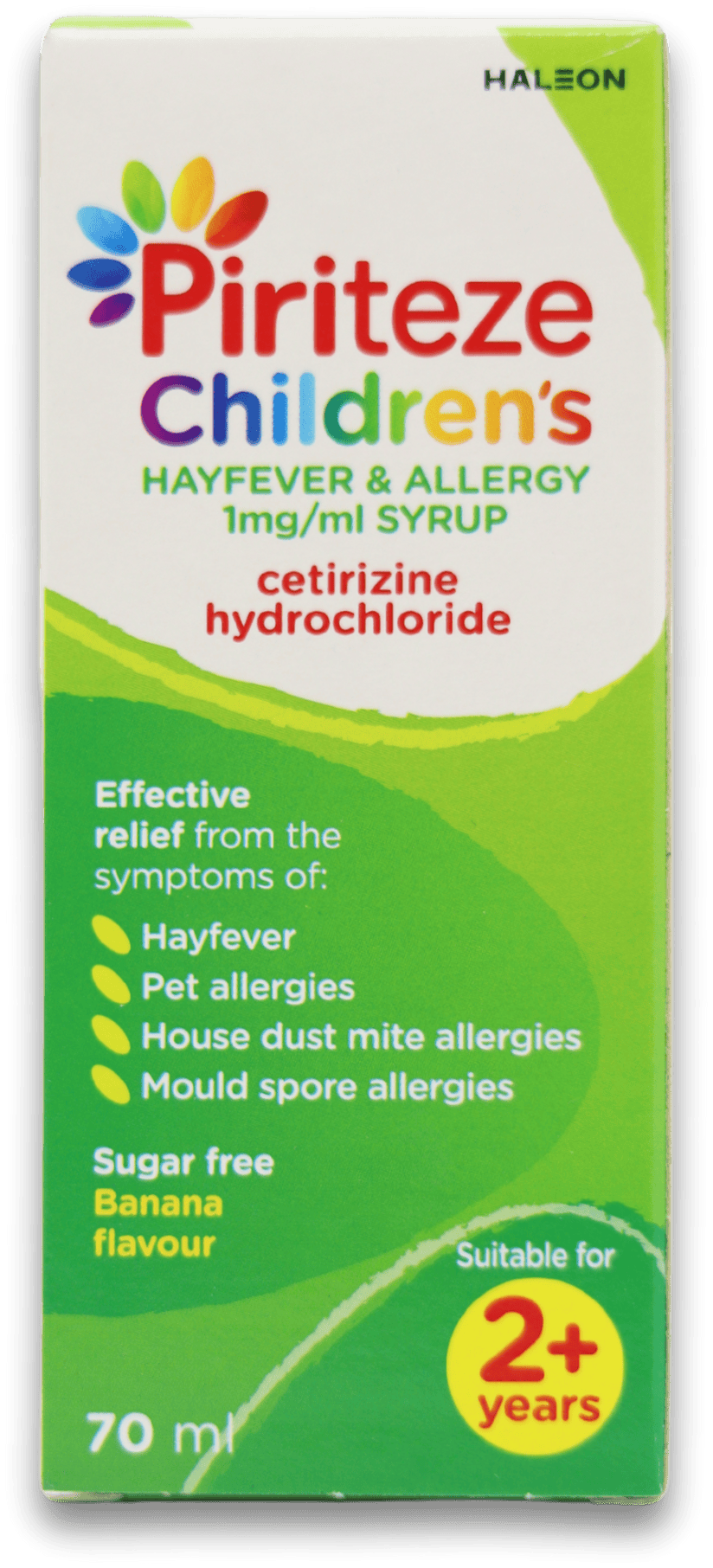 Piriteze 2+ Children's Hayfever & Allergy 1mg/ml Syrup 70ml