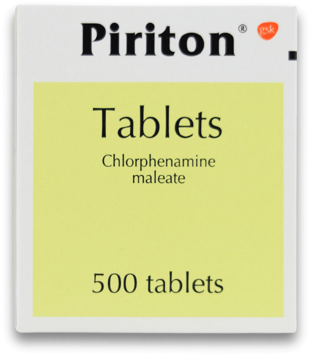 Piriton Allergy 4mg  500 Tablets