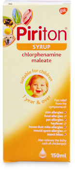 antihistamine syrup for child dose