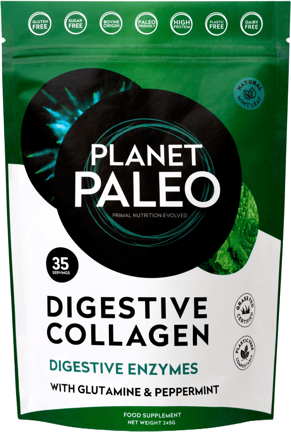 Planet Paleo Digestive Collagen 245g