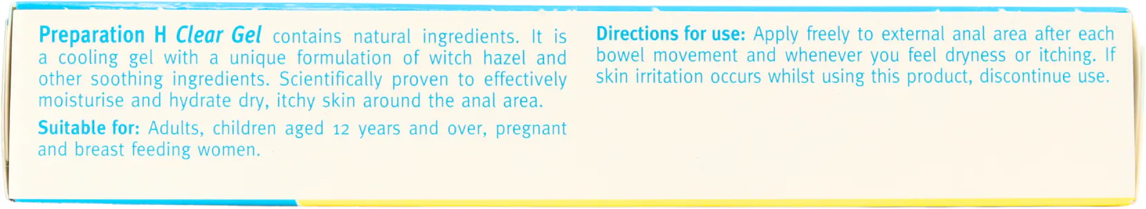 Preparation H Clear Gel 50g - 3