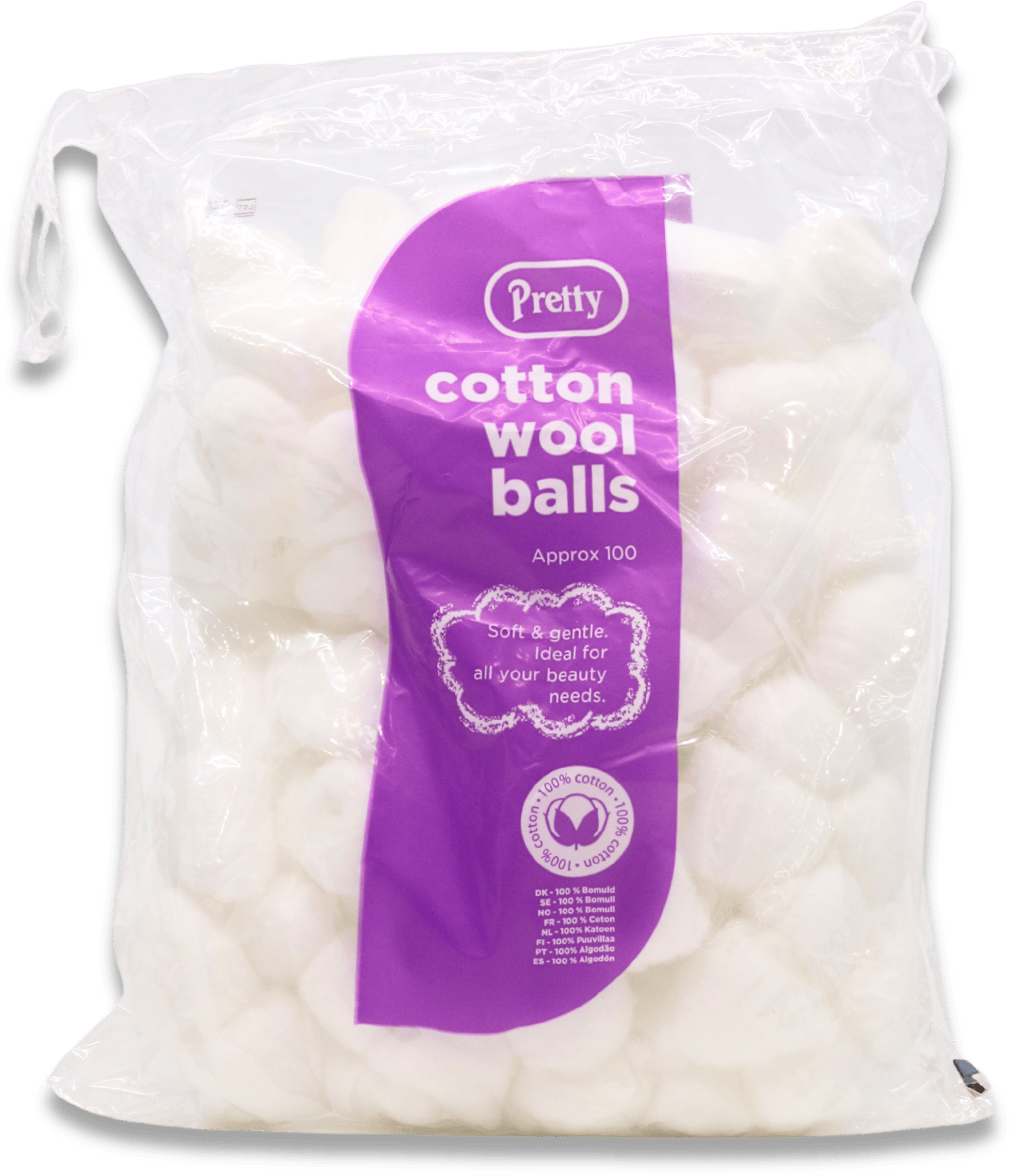 Pretty Cotton Wool Balls Approx 100 Pack