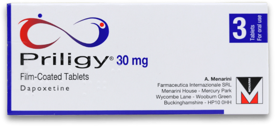 Priligy - Dapoxetine 30mg 3 Tablets