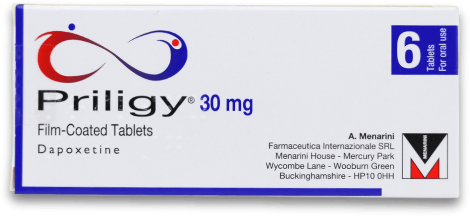 Priligy - Dapoxetine 30mg 6 Tablets
