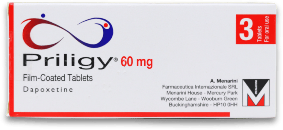 Priligy - Dapoxetine 60mg 3 Tablets
