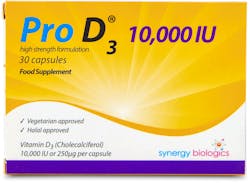 Pro D3 10,000IU Weekly Dose 30 Capsules