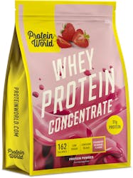 Protein World Whey Protein Concentrate in Strawberry Milkshake 520g