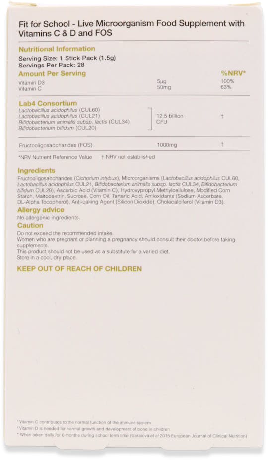 Proven Biotics Fit for School 28 Stick Packs - 2