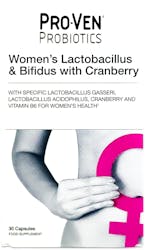 ProVen Probiotics Womens Lactobacillus Bifidus & Cranberry 30 Capsules