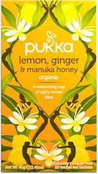 Pukka Lemon, Ginger & Manuka Honey Tea 20 Sachets