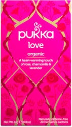 Pukka Love Organic 20 Herbal Tea Sachets