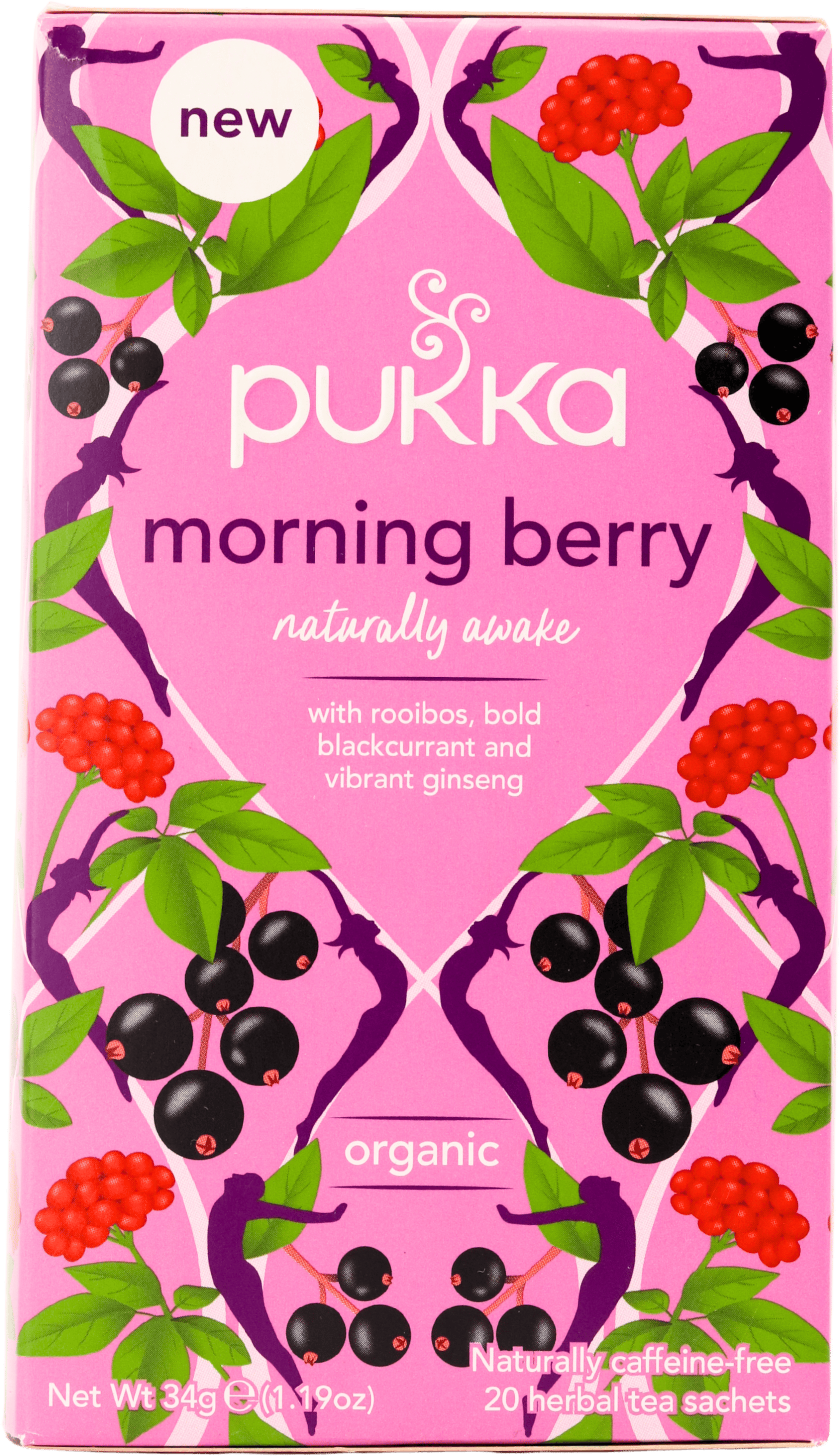 Pukka Morning Berry Herbal Tea Sachets 20 Pack