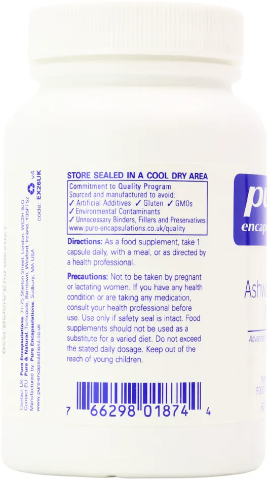 Pure Encapsulations Ashwagandha Xtra 60 Capsules - 3