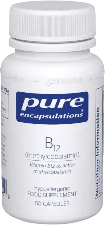 Pure Encapsulations B12 Methylcobalamin 60 Capsules