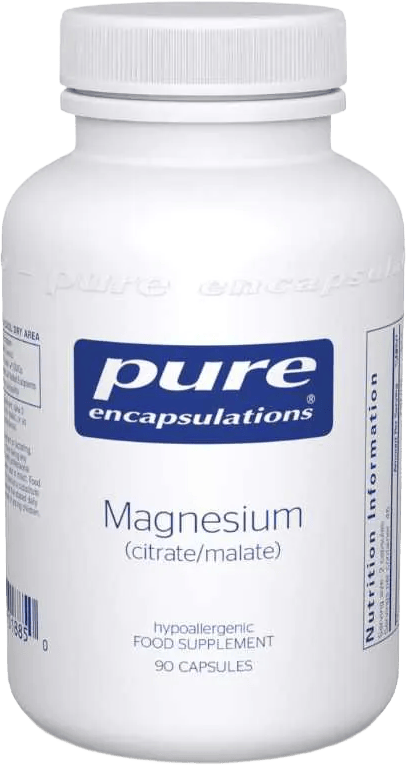 Pure Encapsulations Magnesium Citrate+Malate 90 Capsules